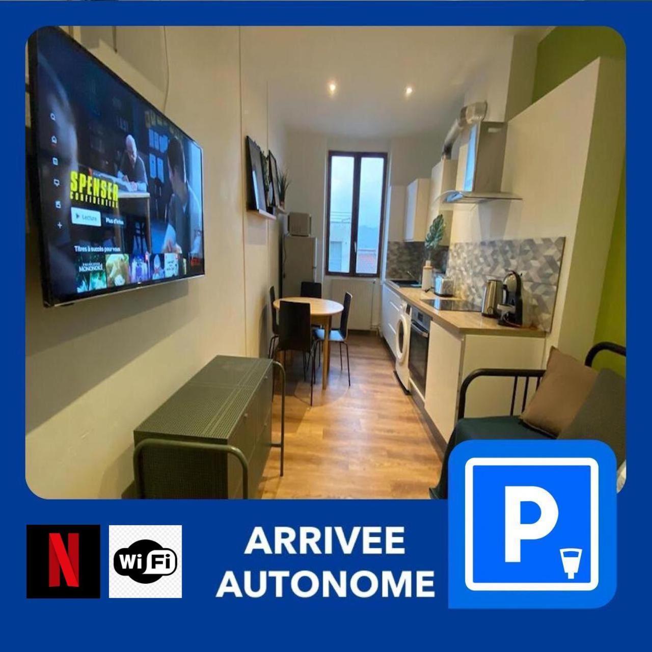 012 Chic & Cosy F2 34M2 Hypercentre Wifi Smart Tv Netflix Daire Saint-Etienne  Dış mekan fotoğraf